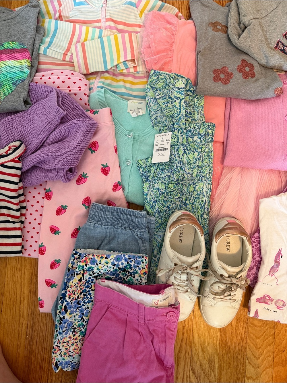 Crewcuts Girls Pink Purple Mint Multi-Color Clothing Lot - Picture 4 of 4